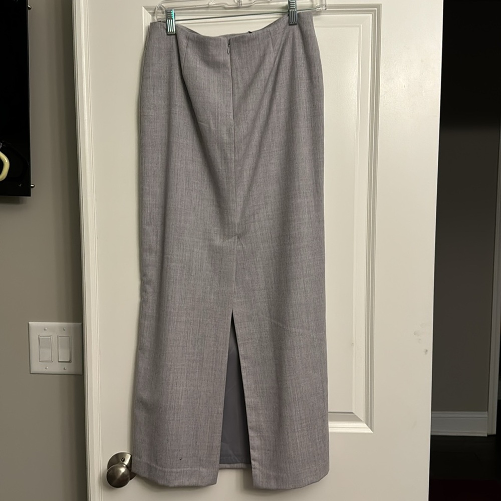 NWT Talbots midi gray wool skirt 6P - Picture 4 of 4